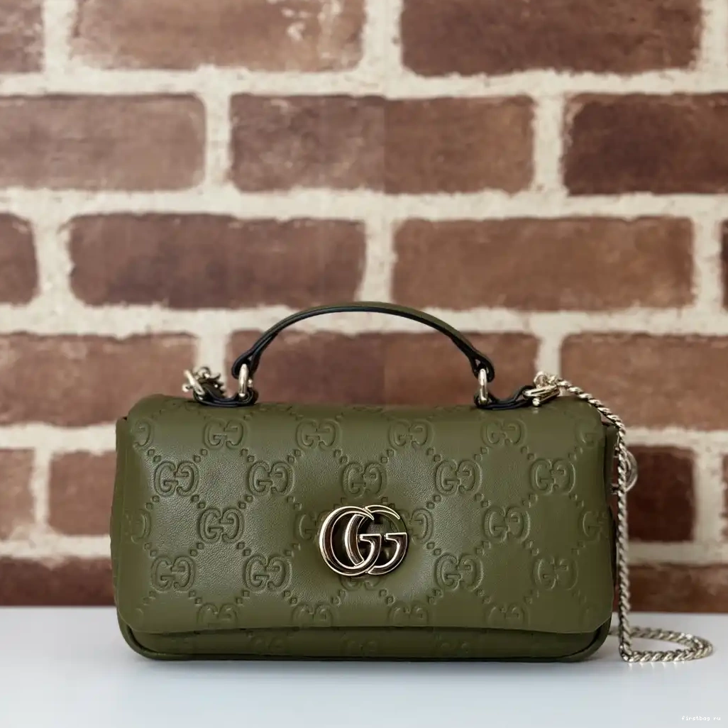 bag-21*12.5*4.5CM mini handle top GUCCI GG Milano 0616
